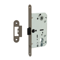 Межкомнатный механизм под цилиндр VETTORE 410 C-S KEVLAR BN (Чёрный Никель)