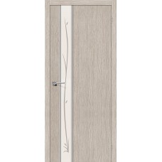 Межкомнатная дверь Финиш-Флекс Глейс-1 Twig 3D Cappuccino