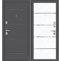 входная дверь Porta R 104.П50 IMP-6 Антик Серебро/Snow Art
