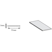 Шпонка 2070*55*3, цвет Без отделки