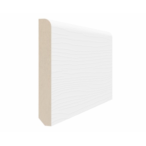 Плинтус 75*10*2070мм. Белый лёд