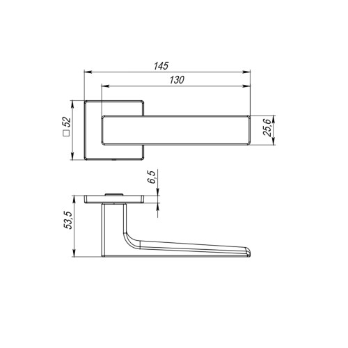 Ручка раздельная K.RL52.REDLINE (RED LINE RL) SSG-39 сатинированное золото