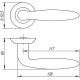 Ручка раздельная R.TL54.BASIS (BASIS TL) SN/CP-3 матовый никель/хром