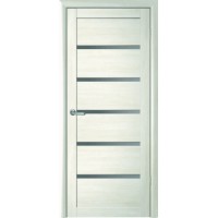 Вена Эко-шпон, цвет белый кипарис, стекло графитовое, размер 40*200 см.