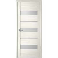 Прага Эко-шпон, цвет белый кипарис, стекло мателюкс, размер 40*200 см.