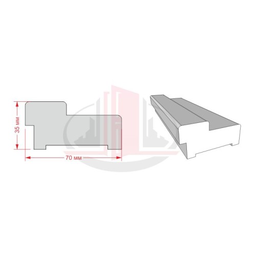 Коробка массив 2100*70*35