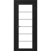 Турин 501АСС.2, цвет Антрацит молдинг алюм.чёрн стекло LACбелый, размер 80*200 см.