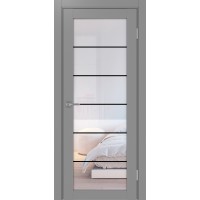 Турин 501.2 АСС молдинг SB, цвет серый, заполнение Прозрачное, размер 200*80 см.