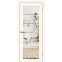 Турин_501АСС.2, цвет Ясень светлый молдинг алюм.хром стекло Зеркало/Зеркало, размер 80*200 см.