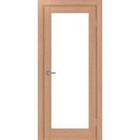 Турин_501.2, цвет Ясень тёмный стекло LACбелый, размер 80*200 см.