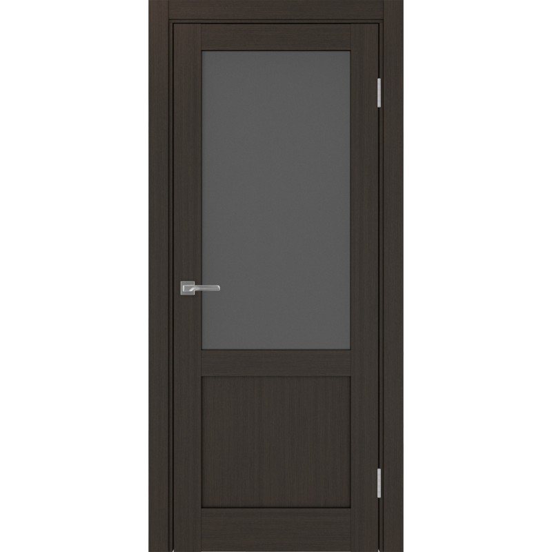 Межкомнатная дверь Турин 502.21, цвет венге FL, заполнение Графит матовое, размер 200*80 см.