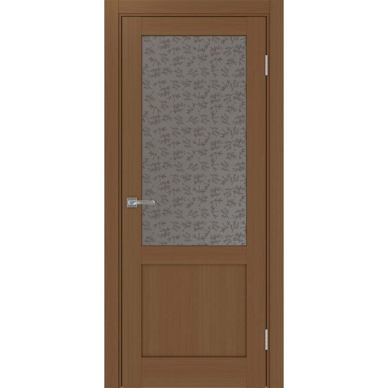 Межкомнатная дверь Турин 502.21, цвет орех NL, заполнение Дали бронзовое, размер 200*80 см.