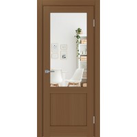 Турин 502.21, цвет орех NL, заполнение Зеркало/Зеркало, размер 200*80 см.