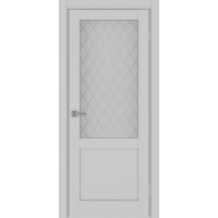 Турин 502.21, цвет Пепельный стекло Кристалл б.цв размер 80*200 см.