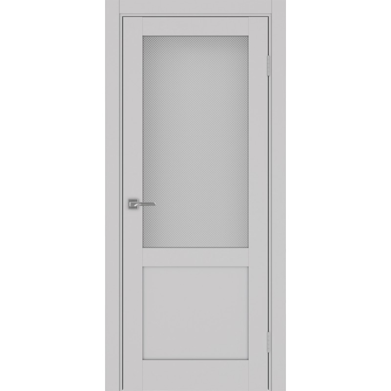 Межкомнатная дверь Турин 502.21, цвет пепельный, заполнение Пунта бесцветное, размер 200*80 см.