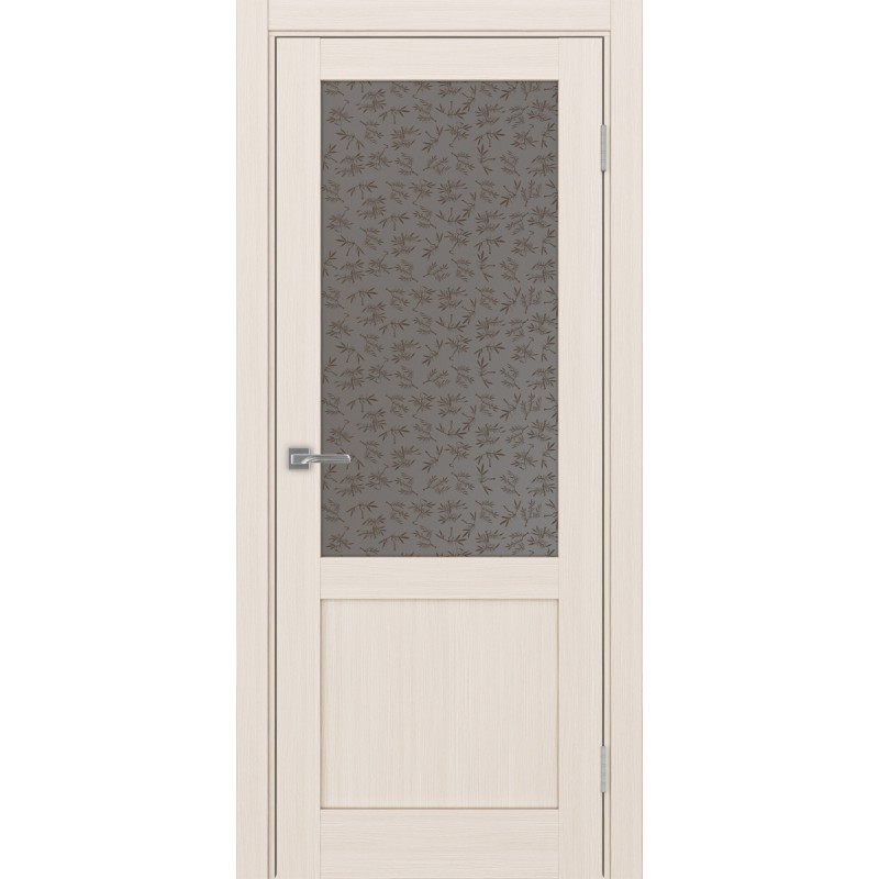 Межкомнатная дверь Турин 502.21, цвет ясень перламутровый, заполнение Дали бронзовое, размер 200*80 см.