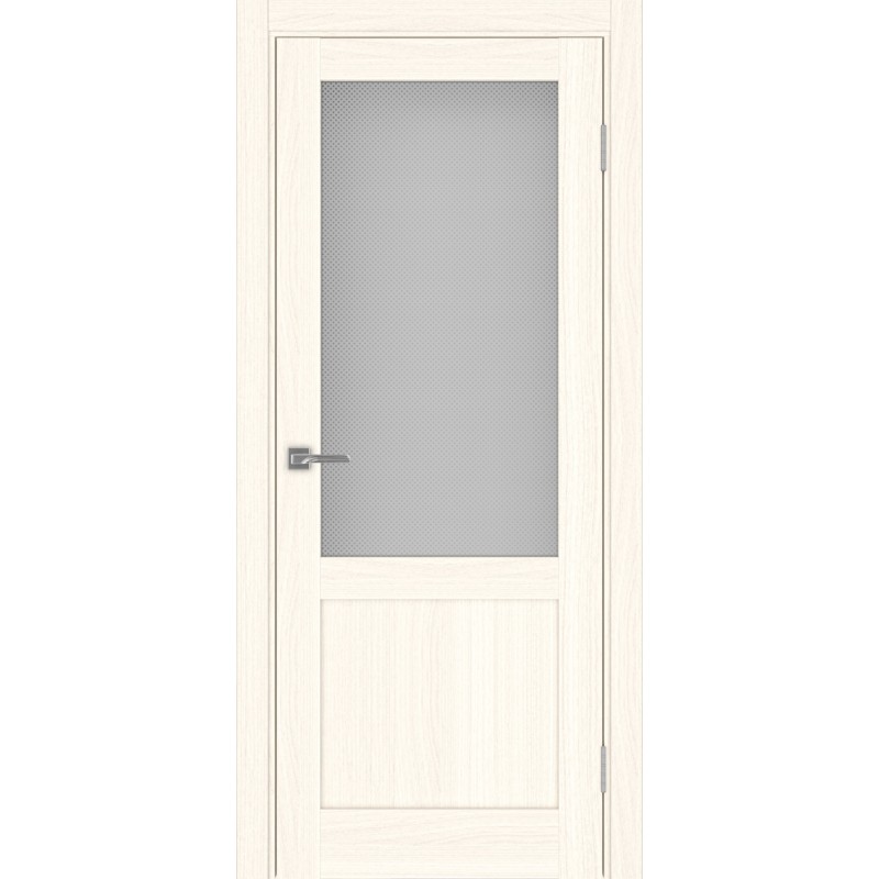 Межкомнатная дверь Турин 502.21, цвет ясень светлый, заполнение Пунта бесцветное, размер 200*80 см.