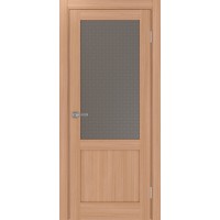 Турин_502.21, цвет Ясень тёмный стекло Пунта бронзовое, размер 80*200 см.