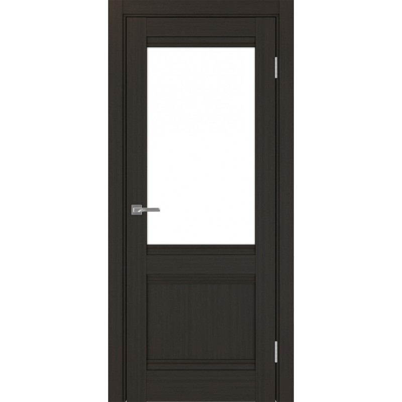 Межкомнатная дверь Турин 502U.21, цвет венге FL, заполнение LACбелый, размер 200*80 см.