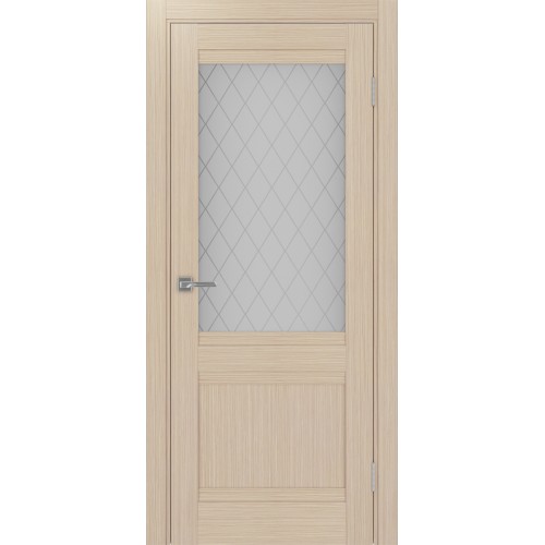 Турин 502U.21, цвет Дуб беленый FL стекло Кристалл б.цв размер 80*200 см.