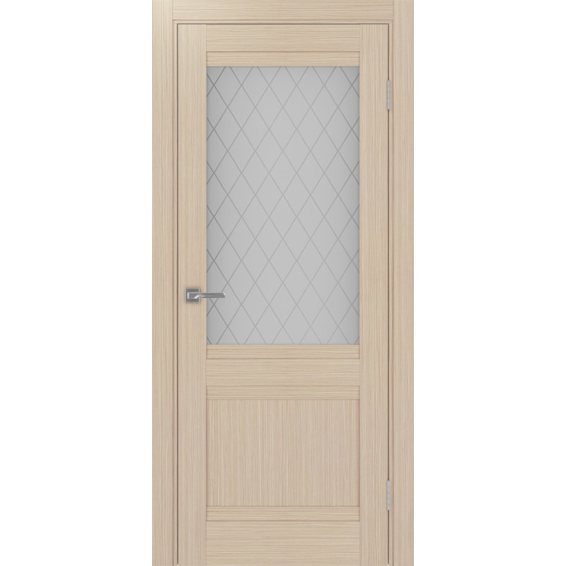 Межкомнатная дверь Турин 502U.21, цвет Дуб беленый FL Кристалл б.цвразмер 80*200 см.