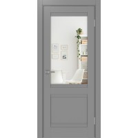 Турин 502U.21, цвет серый, заполнение Зеркало/Зеркало, размер 200*80 см.