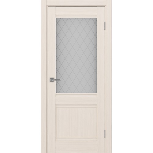 Турин 502U.21, цвет Ясень перламутровый стекло Кристалл б.цв размер 80*200 см.