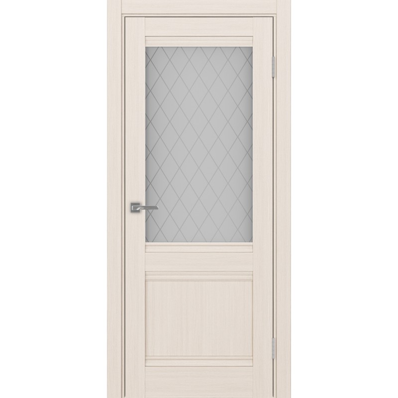 Межкомнатная дверь Турин 502U.21, цвет Ясень перламутровый Кристалл б.цв, размер 80*200 см.