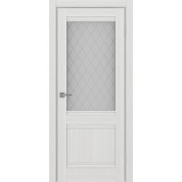 Турин 502U.21, цвет Ясень серебристый стекло Кристалл б.цв размер 80*200 см.