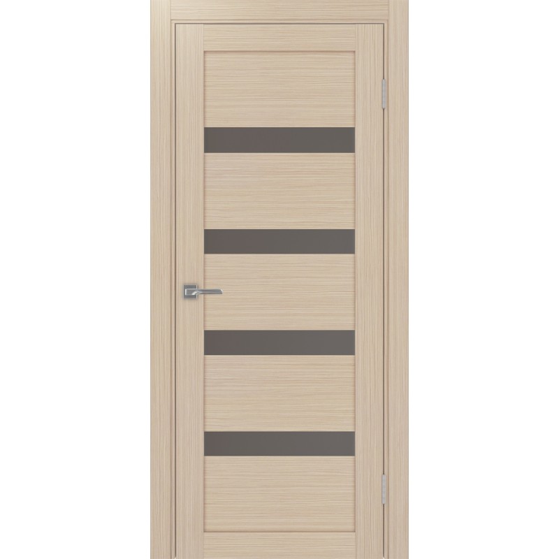 Межкомнатная дверь Турин 505.12, цвет дуб беленый FL, заполнение Бронза матовое, размер 200*80 см.