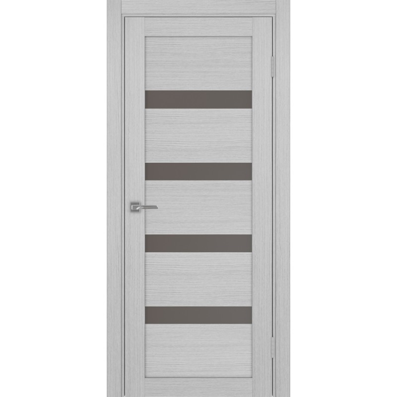 Межкомнатная дверь Турин 505.12, цвет дуб серый FL, заполнение Бронза матовое, размер 200*80 см.