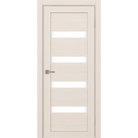 Турин 505.12, цвет Ясень перламутровый стекло LACбелый, размер 80*200 см.