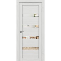 Турин 505.12, цвет Ясень серебристый стекло Зеркало, размер 80*200 см.