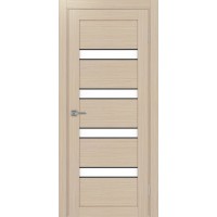 Турин 505AПC.12, цвет Дуб беленый FL, молдинг алюм.чёрн стекло LACбелый, размер 80*200 см.