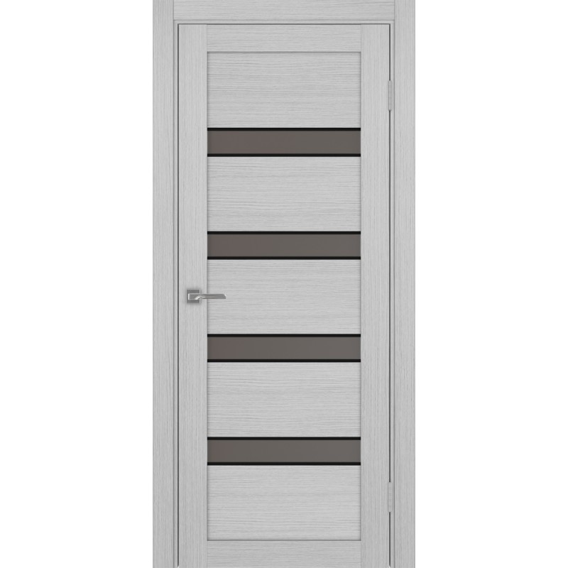 Межкомнатная дверь Турин 505.12 АПС молдинг SB, цвет дуб серый FL, заполнение Бронза матовое, размер 200*80 см.