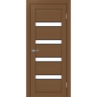 Турин 505AПC.12, цвет Орех NL молдинг алюм.чёрн стекло LACбелый, размер 80*200 см.