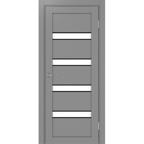 Турин 505.12 АПС молдинг SB, цвет серый, заполнение LACбелый, размер 200*80 см.