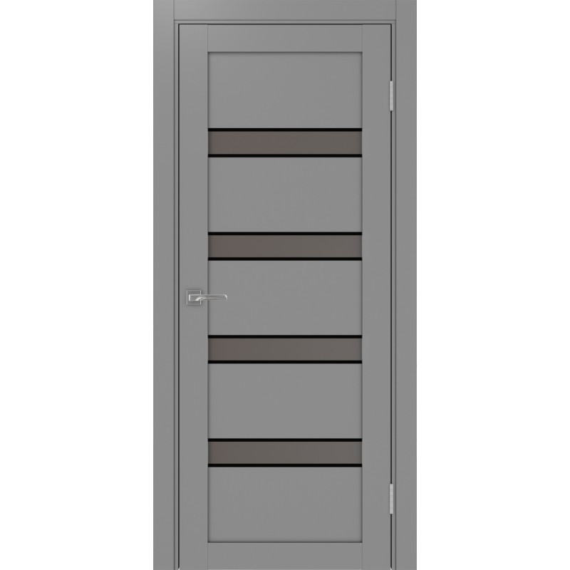 Межкомнатная дверь Турин 505.12 АПС молдинг SB, цвет серый, заполнение Бронза матовое, размер 200*80 см.