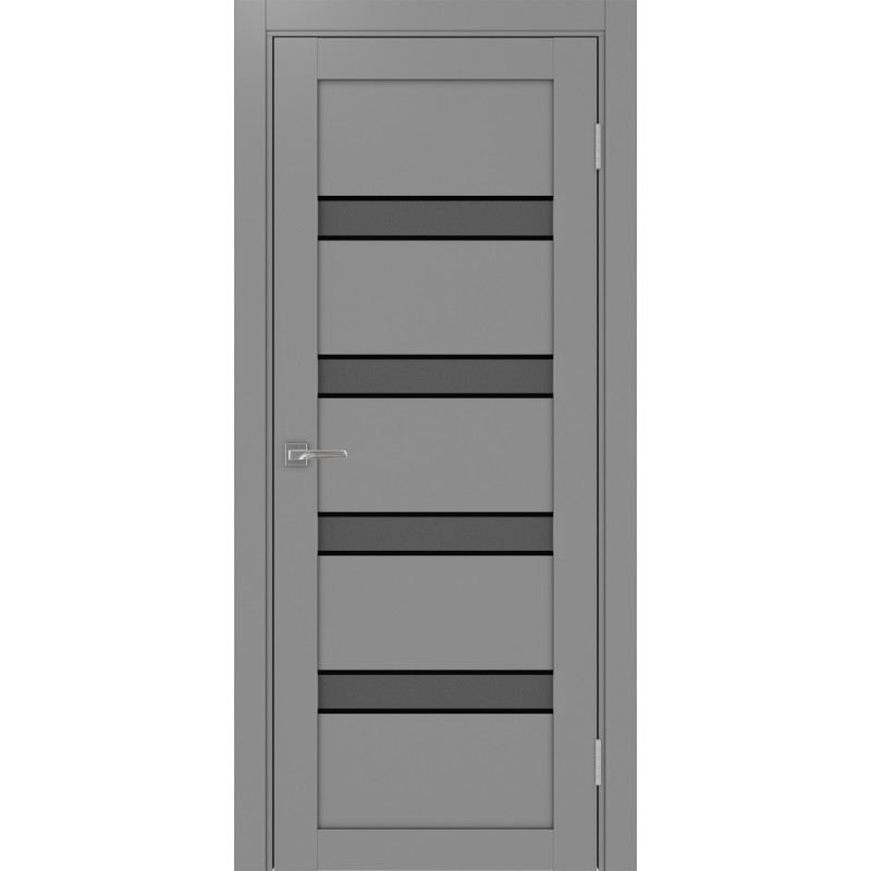 Межкомнатная дверь Турин 505.12 АПС молдинг SB, цвет серый, заполнение Графит матовое, размер 200*80 см.