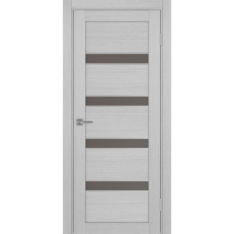 Межкомнатная дверь Турин 505.12 АПС молдинг SC, цвет дуб серый FL, заполнение Бронза матовое, размер 200*80 см.