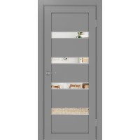 Турин 505.12 АПС молдинг SC, цвет серый, заполнение Зеркало, размер 200*80 см.