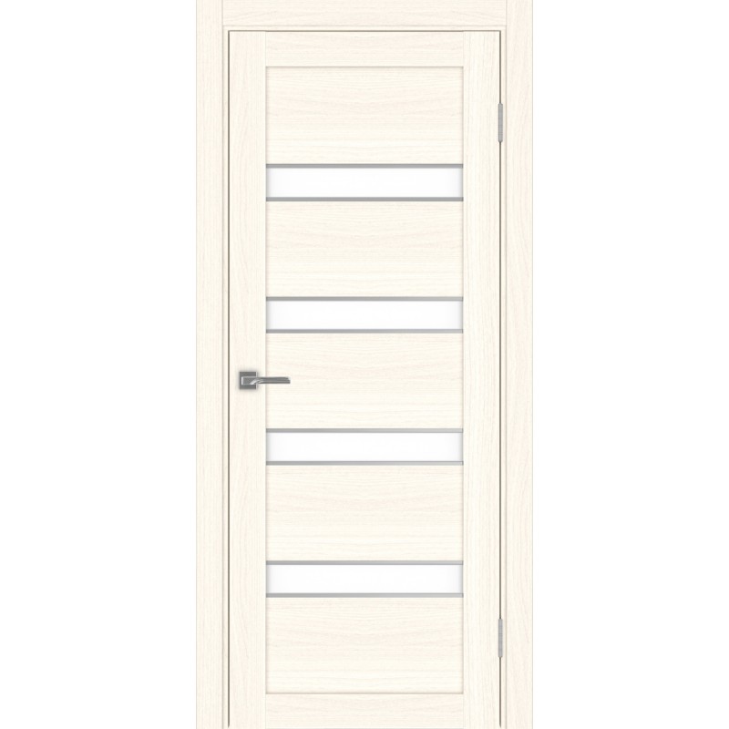 Межкомнатная дверь Турин 505.12 АПС молдинг SC, цвет ясень светлый, заполнение LACбелый, размер 200*80 см.