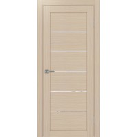 Турин 506.12, цвет Дуб беленый FL стекло Прозрачное, размер 80*200 см.