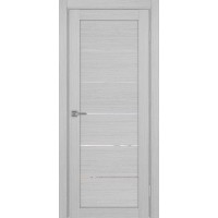 Турин 506.12, цвет Дуб Серый FL стекло Прозрачное, размер 80*200 см.