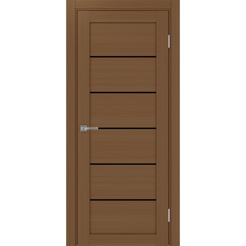 Межкомнатная дверь Турин 506.12, цвет орех NL, заполнение LACчерный, размер 200*80 см.