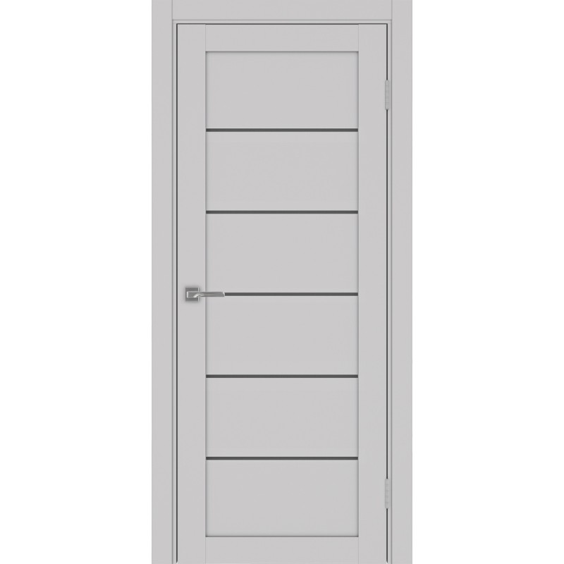 Межкомнатная дверь Турин 506.12, цвет пепельный, заполнение Графит матовое, размер 200*80 см.