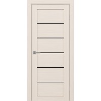 Турин 506.12, цвет Ясень перламутровый стекло LACчерный, размер 80*200 см.