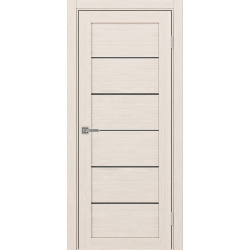 Межкомнатная дверь Турин 506.12, цвет ясень перламутровый, заполнение Графит матовое, размер 200*80 см.