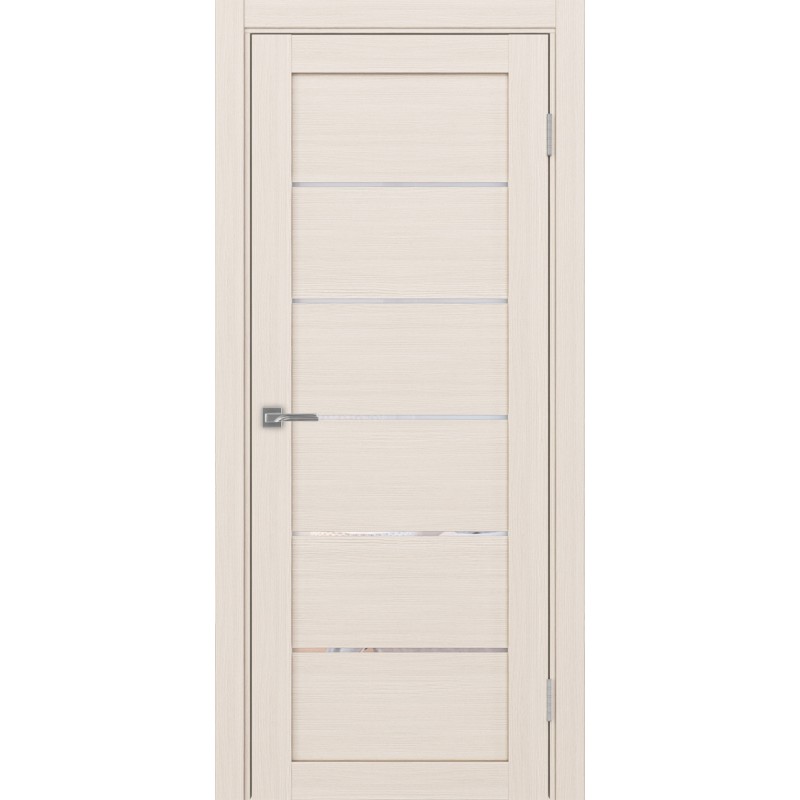 Межкомнатная дверь Турин 506.12, цвет ясень перламутровый, заполнение Прозрачное, размер 200*80 см.