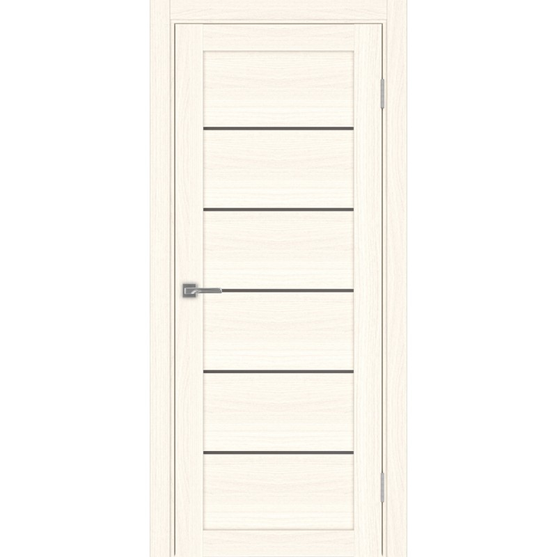 Межкомнатная дверь Турин 506.12, цвет ясень светлый, заполнение Бронза матовое, размер 200*80 см.